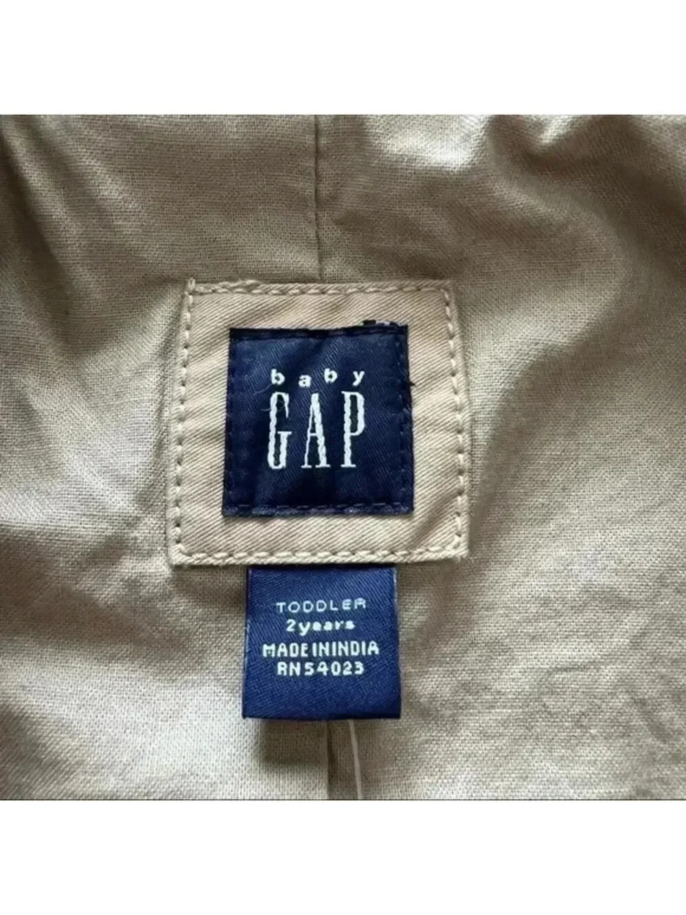 NWT BABY Gap khaki Unisex jacket toddler2 years